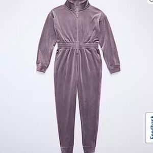 Vintage Violet/Purple Velour Jumpsuit